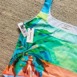 Multi coloured bodysuit in size L fits M